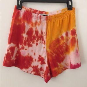 Tie dye shorts